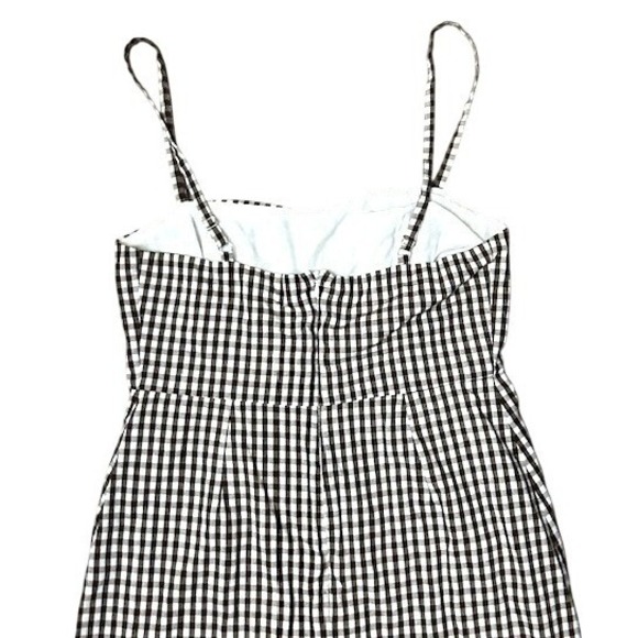 Honey Punch Brown Gingham Mini Dress Sundress Lined Womens Large Preppy Classic - Picture 11 of 15